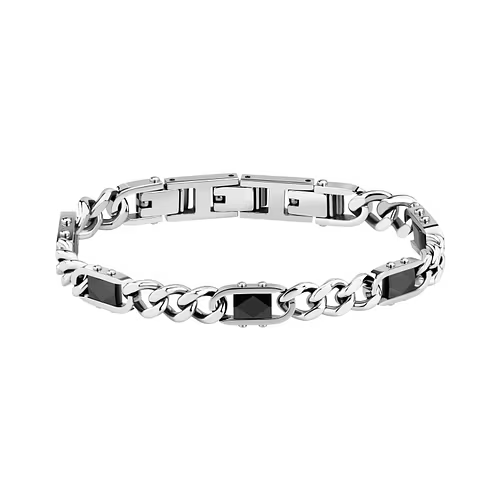 Bracciale Uomo Sector Ceramic con Dettagli Neri in Acciaio 