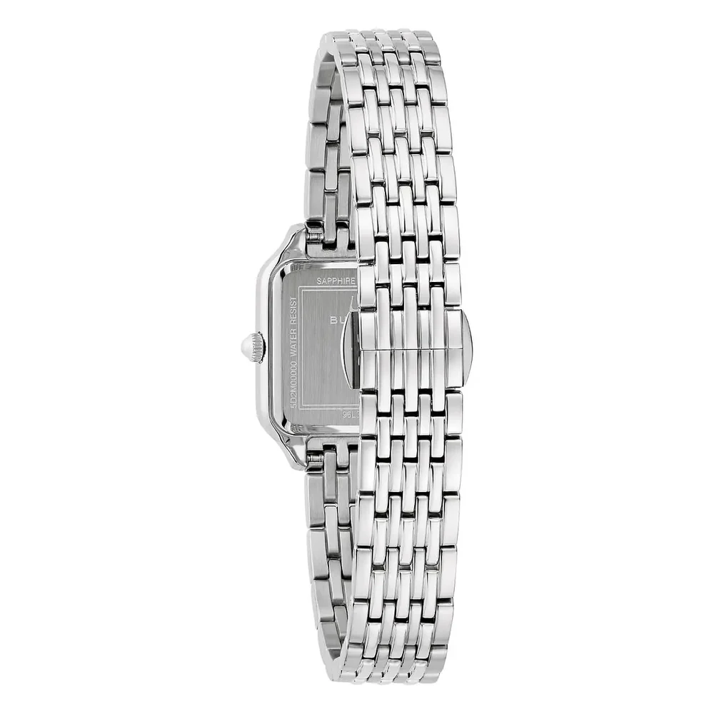 Orologio Donna Bulova Sutton al Quarzo con Quadrante Bianco 23 mm 
