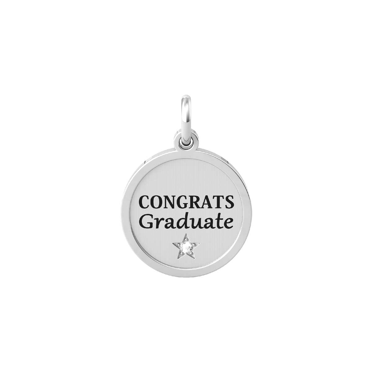 Kidult - Ciondolo Tondo con Frase - Congrats Graduate - 741011