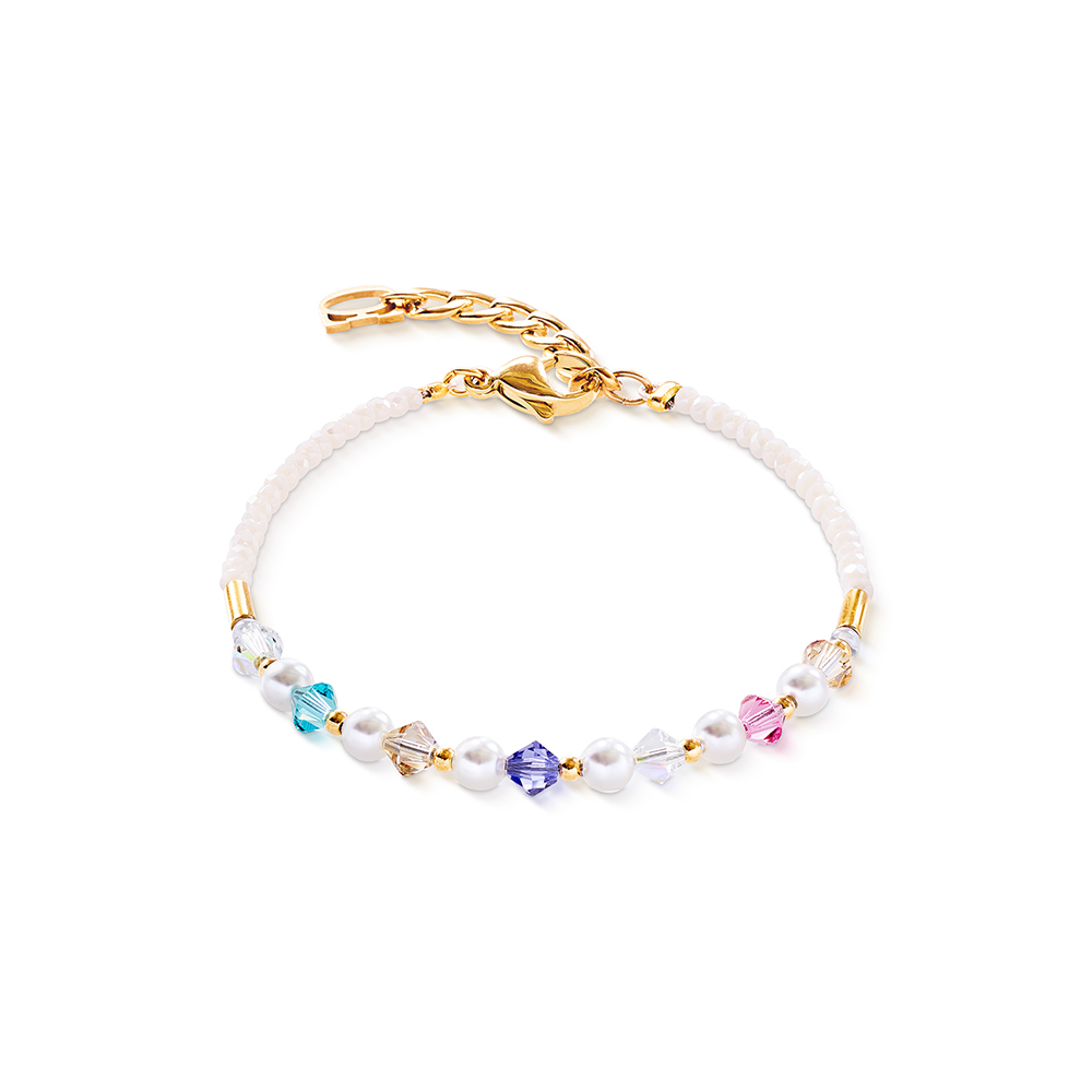 Bracciale Coeur De Lion Princess Pearls oro-rainbow 