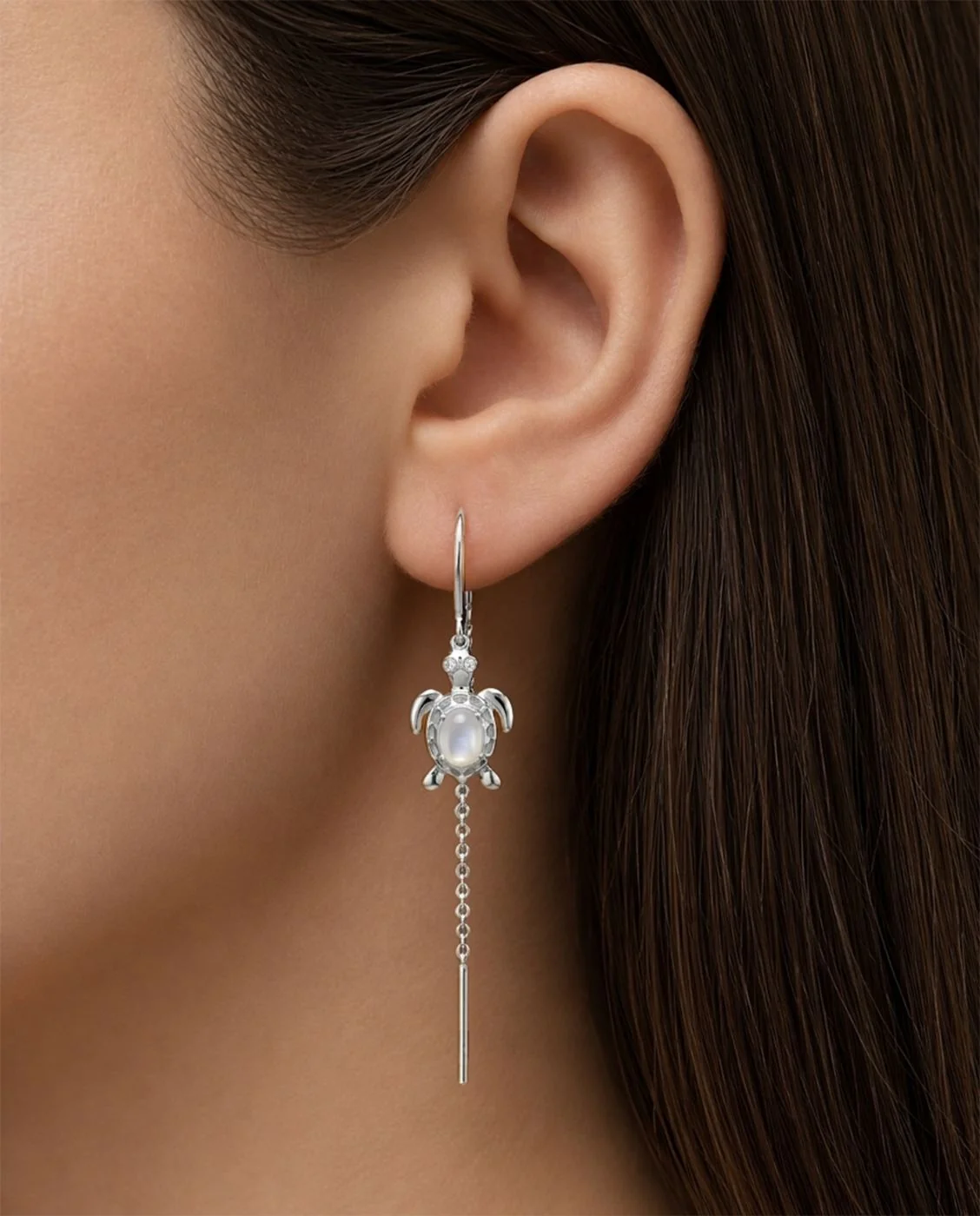 Orecchini Amabile Pendol Turtle in Argento 925