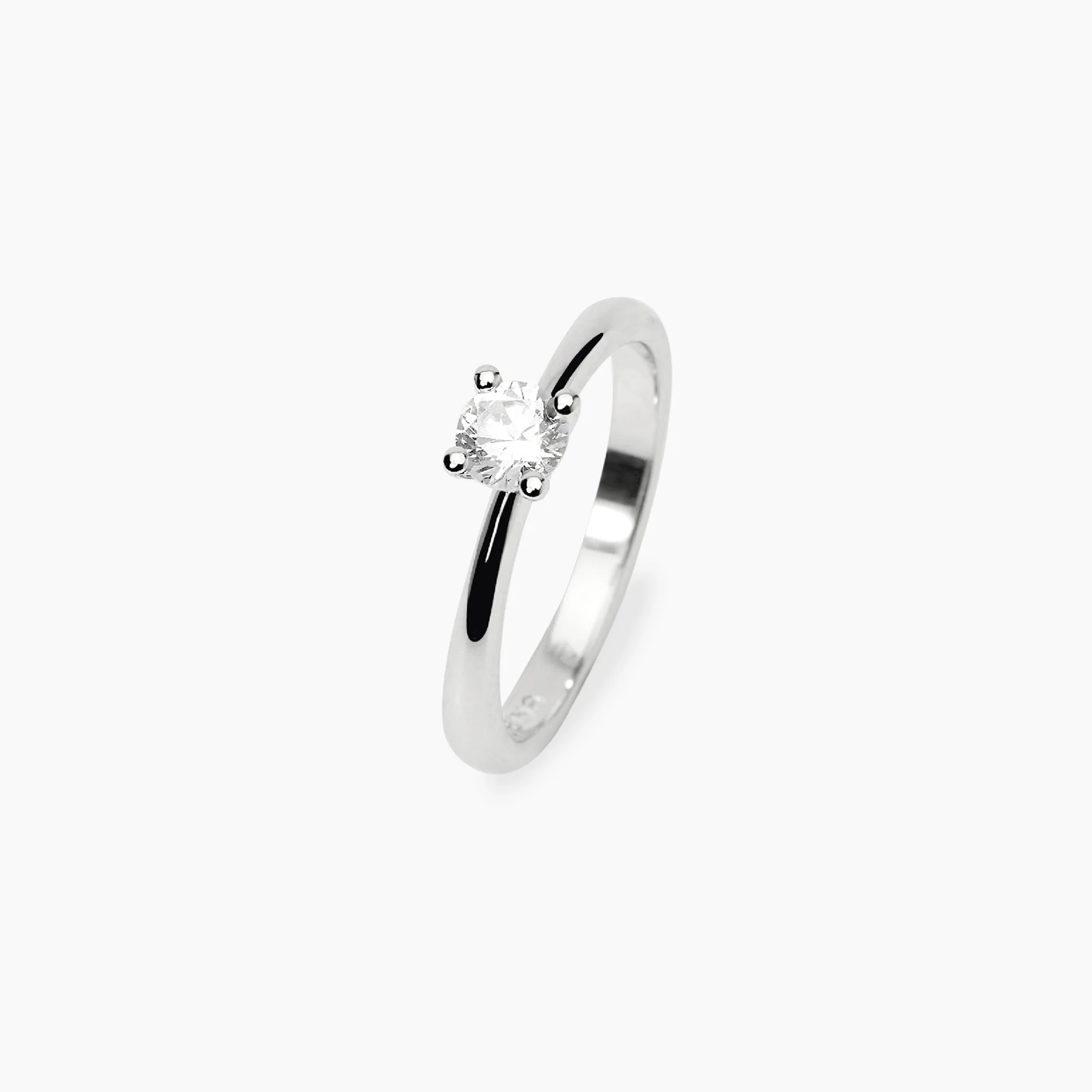 Anello Solitario Mabina con Diamante Lab-grown 0,33 Carati