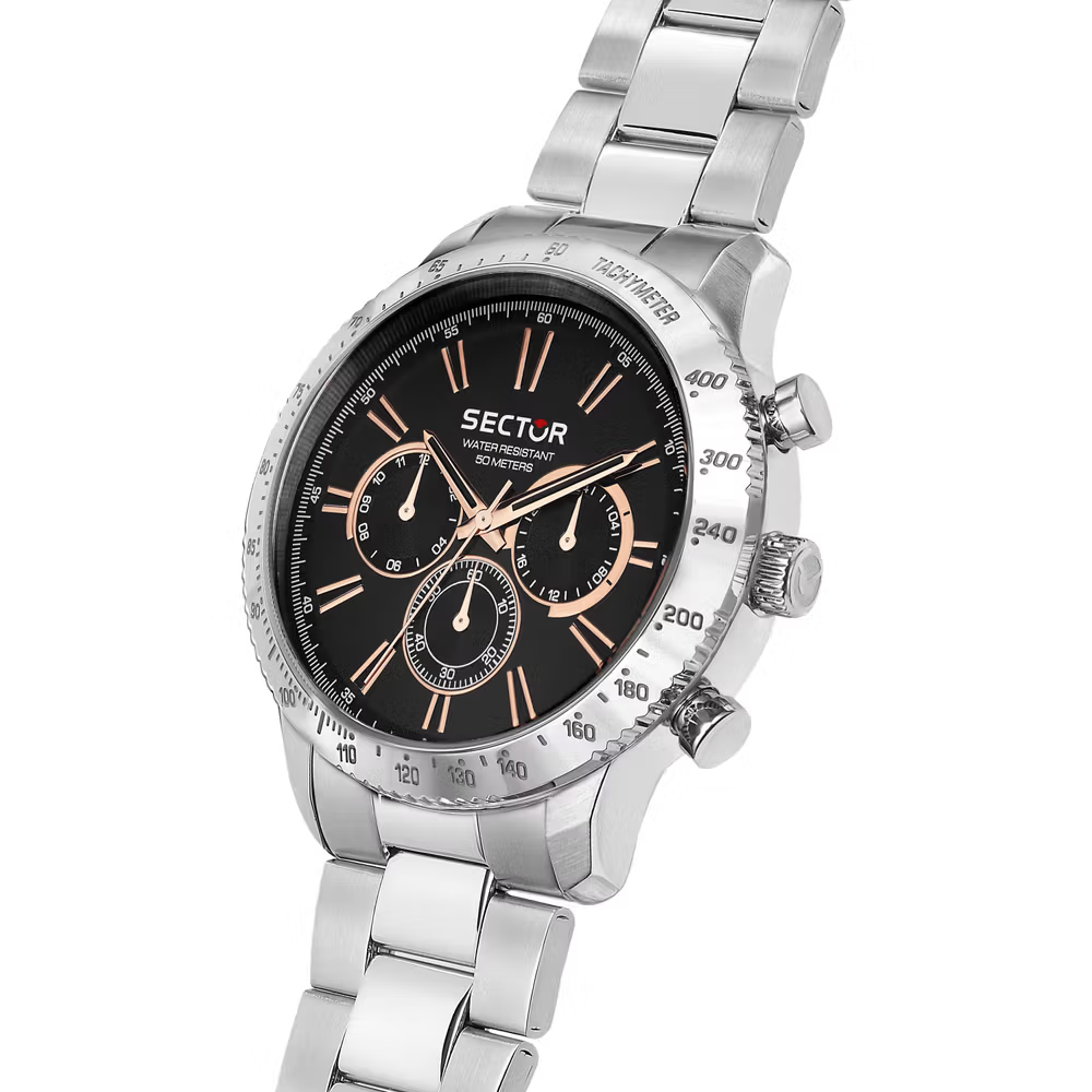 Orologio Uomo Sector 270 al Quarzo con Quadrante Nero 45 mm