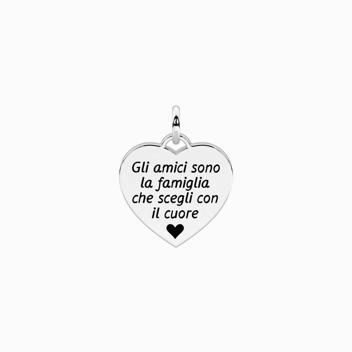 Ciondolo Donna Kidult Friendship Cuore Gli Amici sono la Famiglia che Scegli con il Cuore 