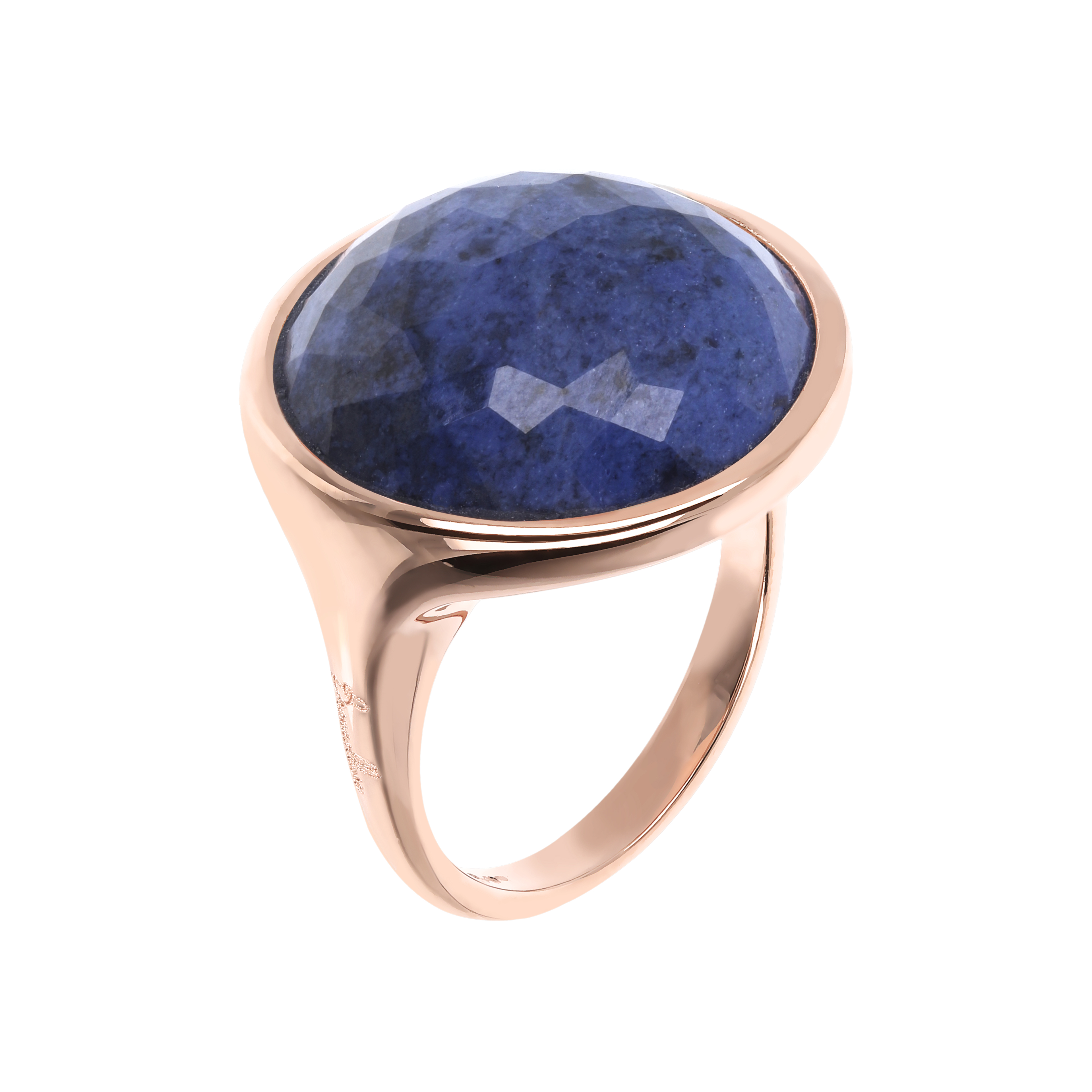 Anello Donna Bronzallure con Pietra Naturale Tonda