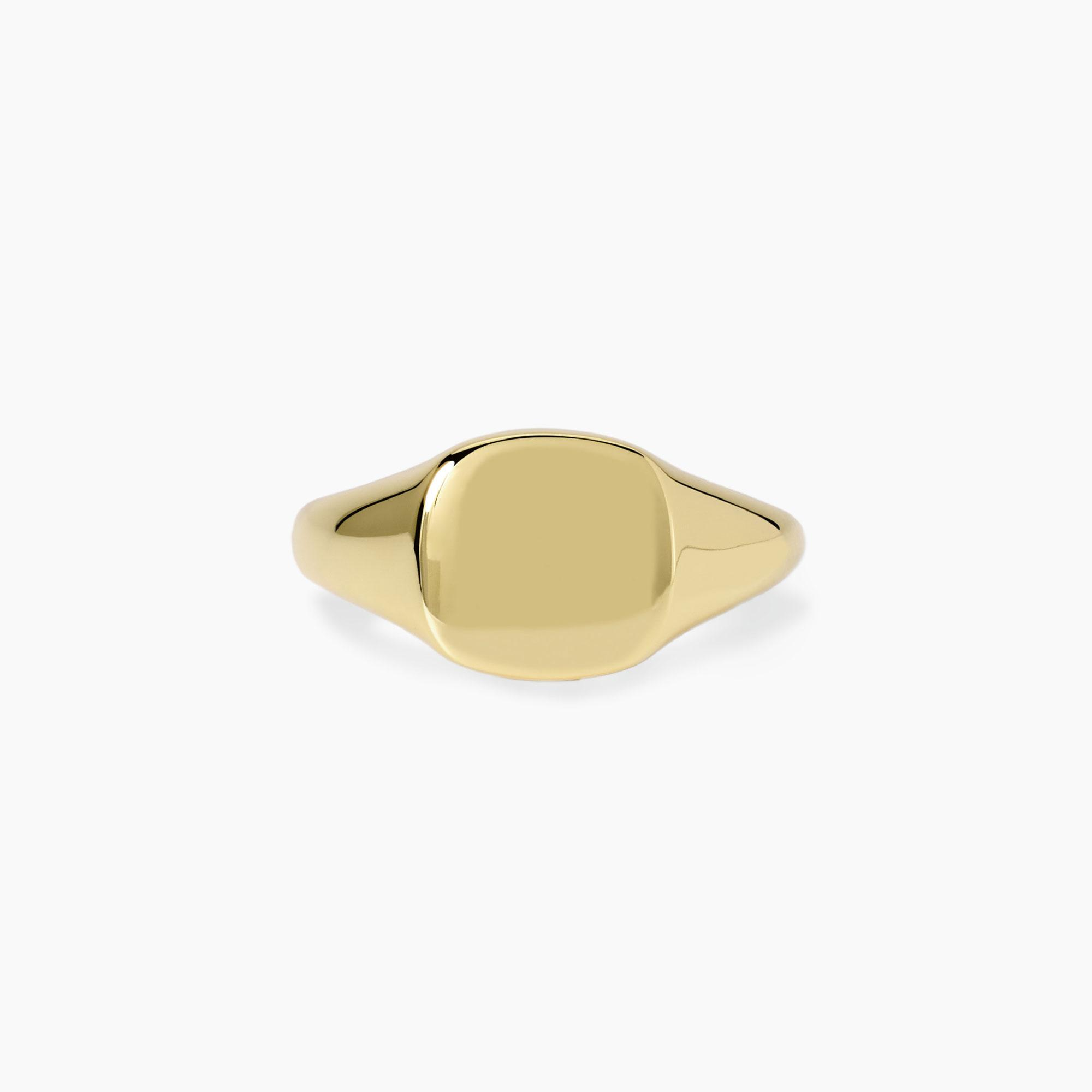 Anello Donna Mabina Nobile Chevalièr in Argento Dorato 