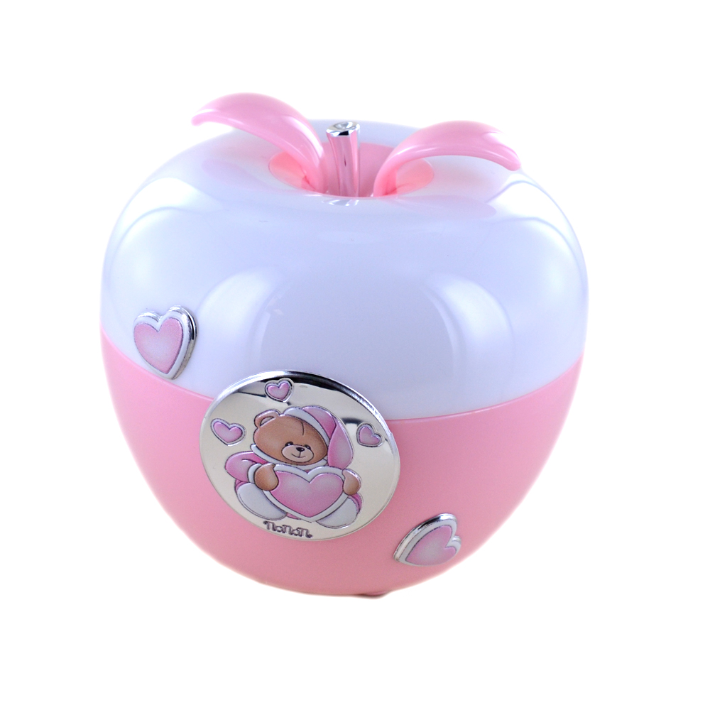 Lampada Nanan Mela Rosa con Orsetto 
