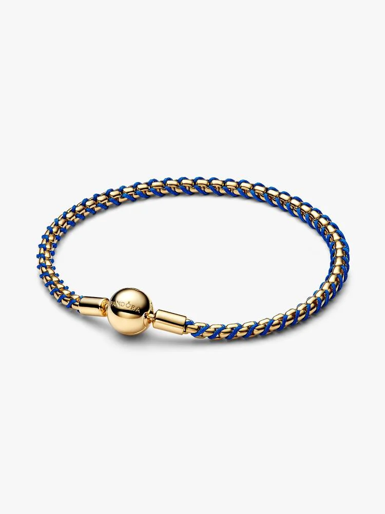 Bracciale Pandora Intreccio Tessuto Blu