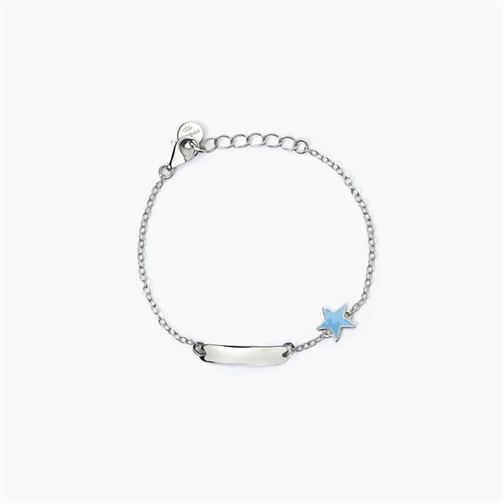 Bracciale Mabina Bambino Star  -Tag in Argento Stella Azzurra