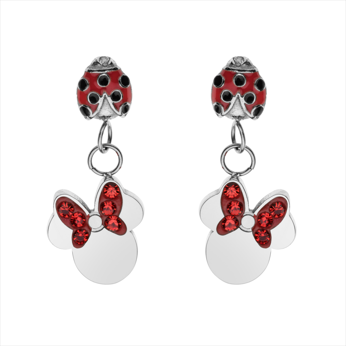 Orecchini Disney Minnie e Coccinella 