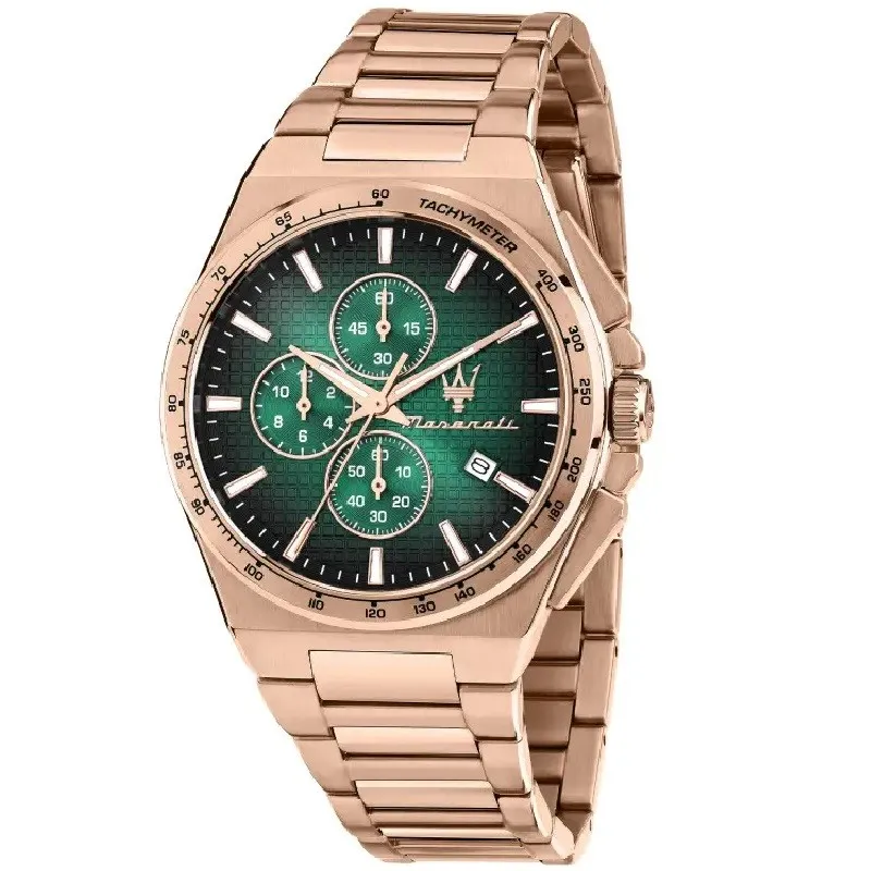 Orologio Uomo Maserati Velocità Slim al Quarzo con Quadrante Verde 41 mm 