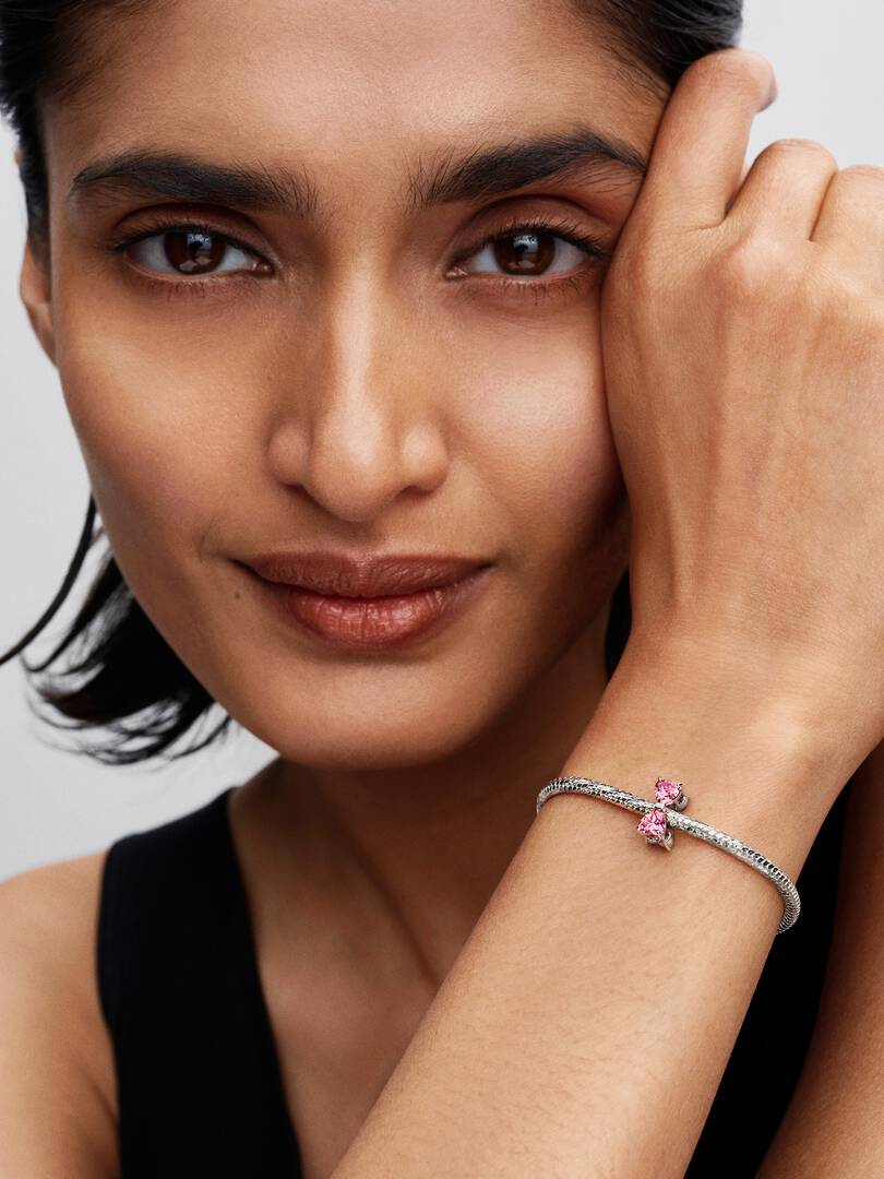 Charm Pandora Fiocco Luminoso Rosa