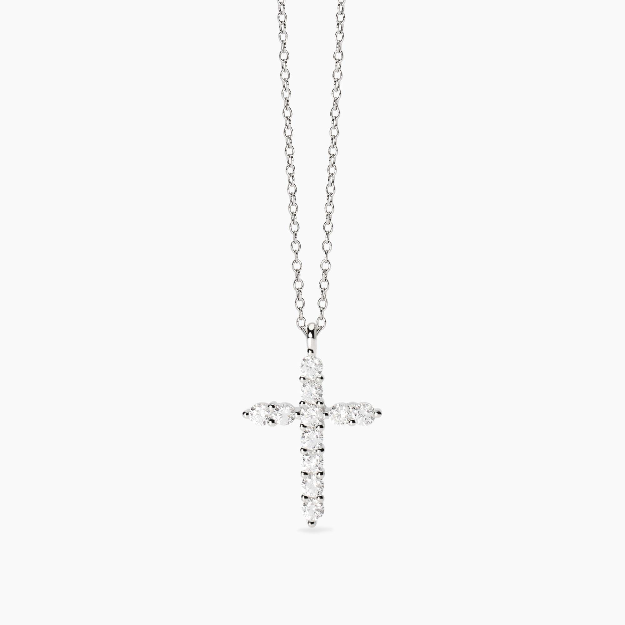 Collana Donna Mabina Divina con Pendente Croce Zirconi