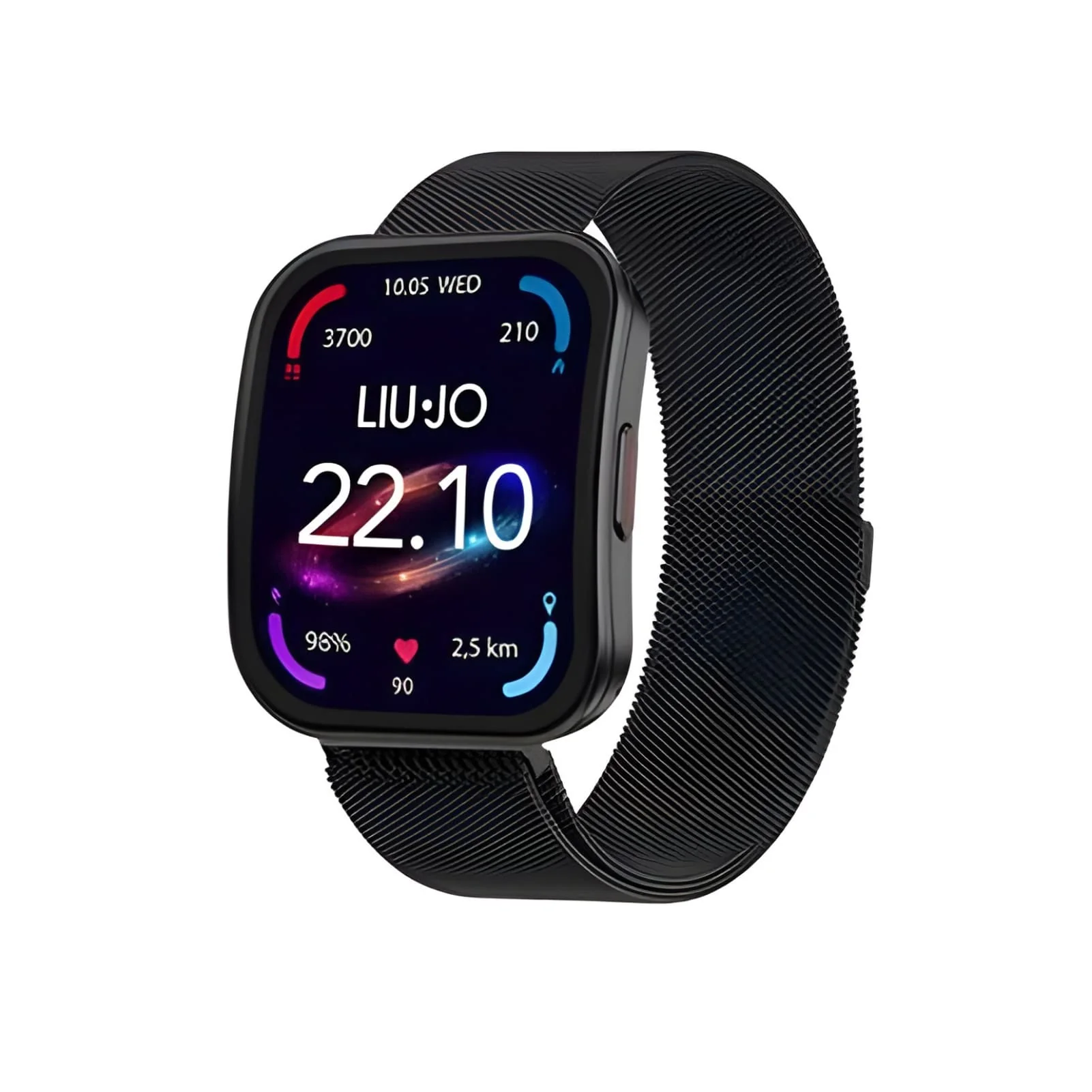 Orologio Unisex Liu-Jo Voice Curved Smartwatch con Quadrante Nero 42 mm 