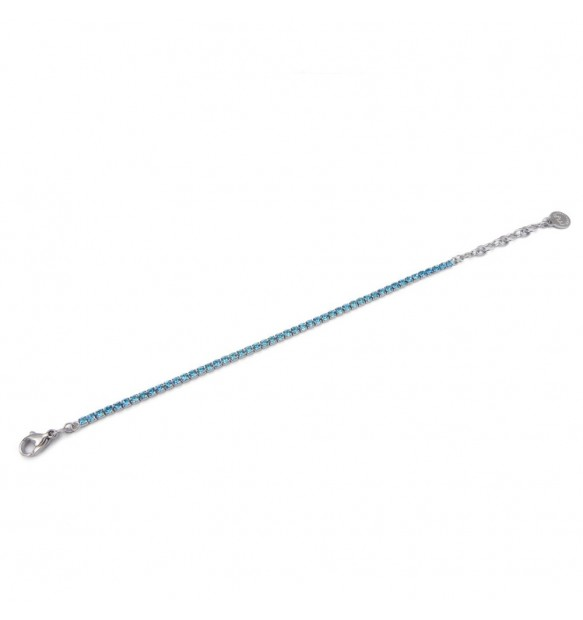 Bracciale Donna Boccadamo Mya Scintille Tennis Zirconi Turchesi 