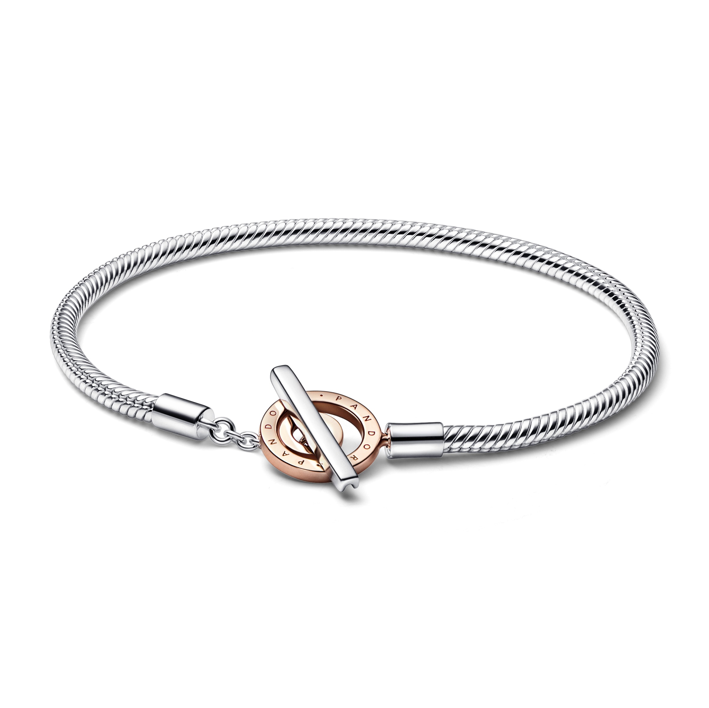Bracciale Pandora con Chiusura a T e Cerchi