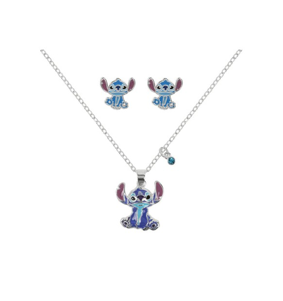 Collana e Orecchini Disney Stitch 