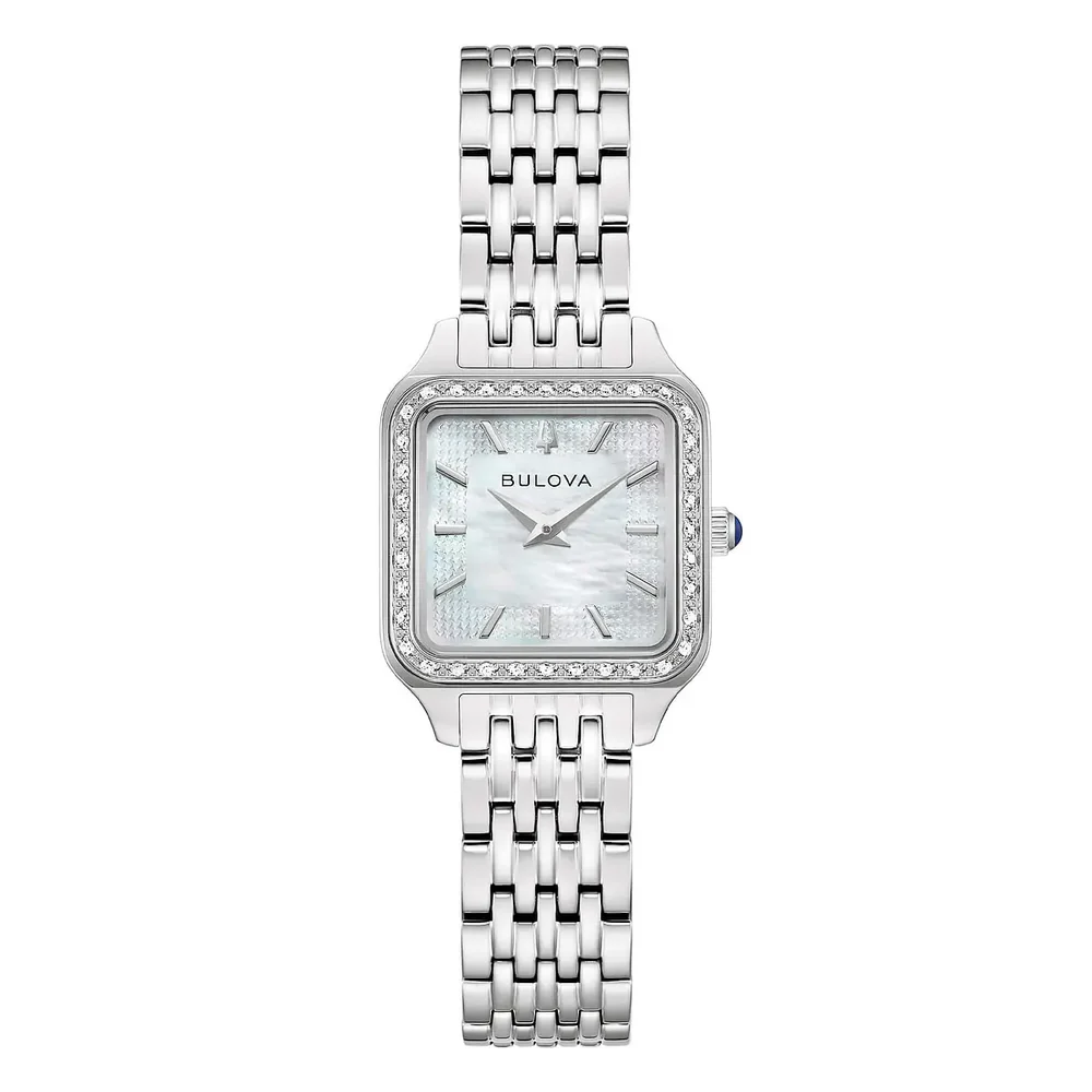Orologio Donna Bulova Sutton al Quarzo con Quadrante Bianco 23 mm 