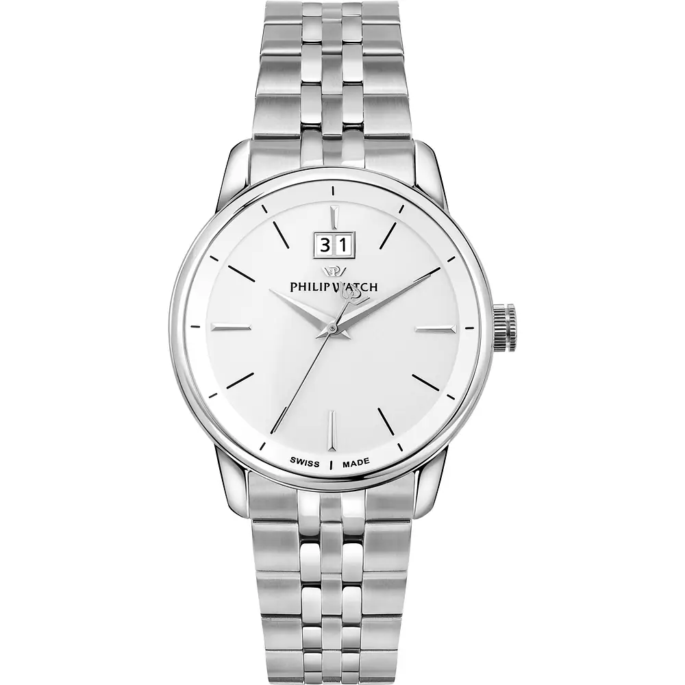 Orologio Uomo Philip Watch Anniversary al Quarzo con Quadrante Silver 40 mm 