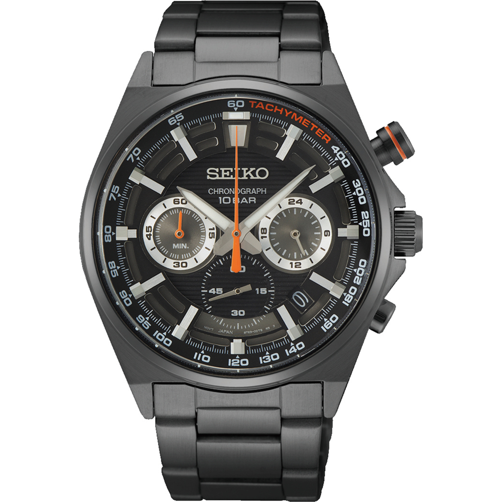 Orologio Uomo Seiko Sport al Quarzo con Quadrante Nero 41 mm