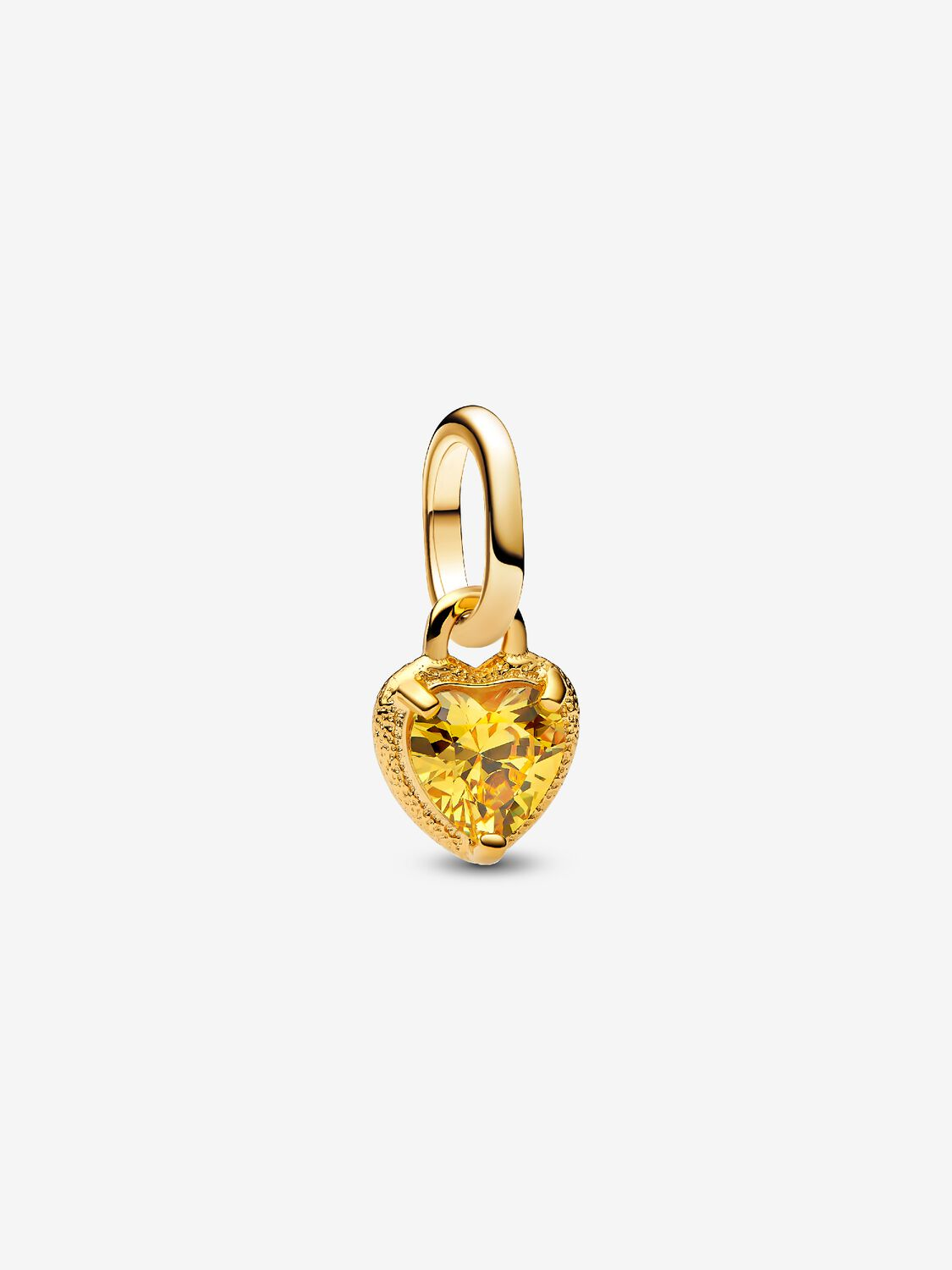 Charm Mini Pendente Gold Chakra Heart Pandora ME Placcatura in Oro 14k