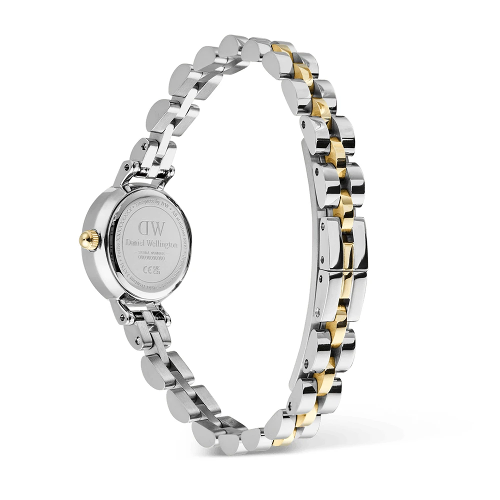 Orologio Donna Daniel Wellington Petite Mini al Quarzo con Quadrante Bianco 19 mm Cinturino Acciaio/Oro