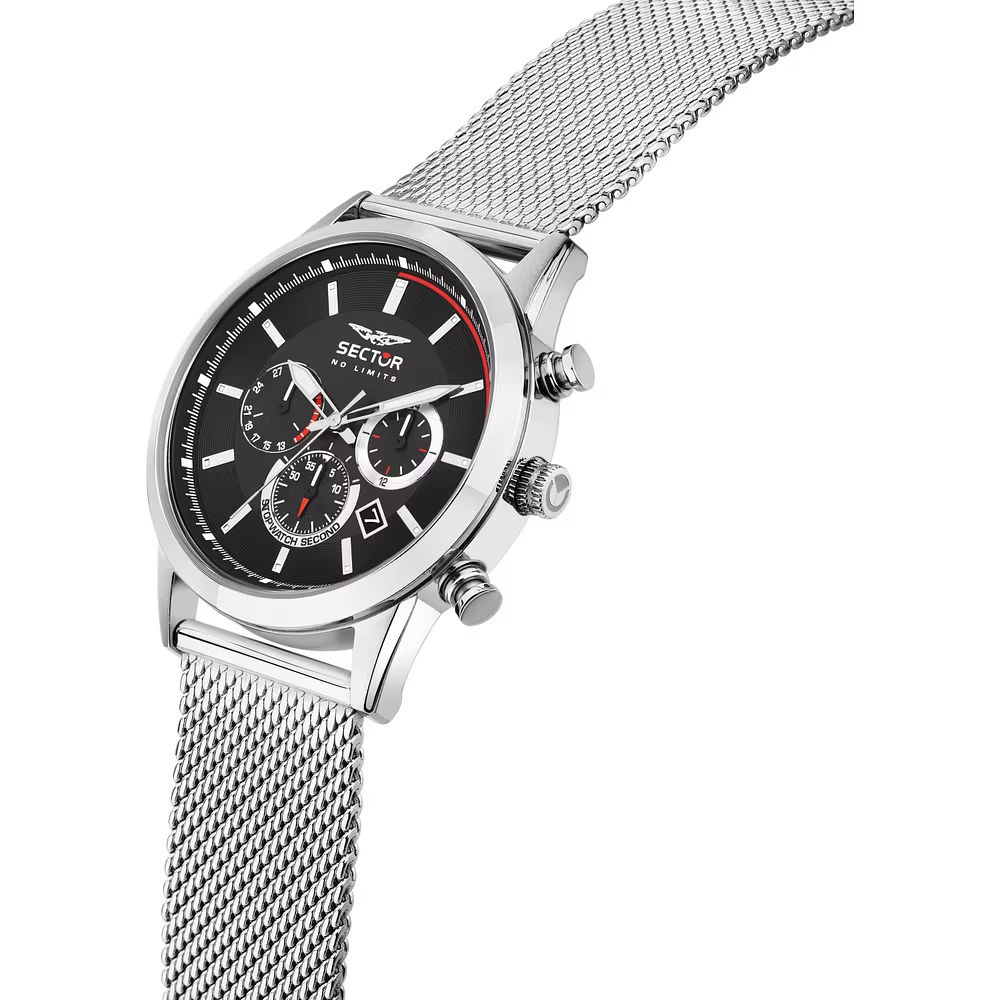 Orologio Uomo Sector 660 Cronografo al Quarzo con Quadrante Nero 42 mm