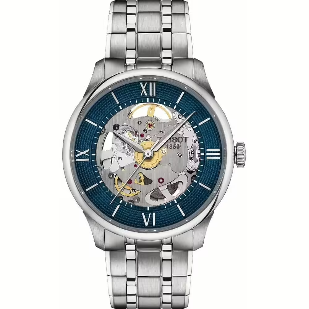 OROLOGIO TISSOT CHEMIN DES TOURELLES SKELETON - T1398361104800