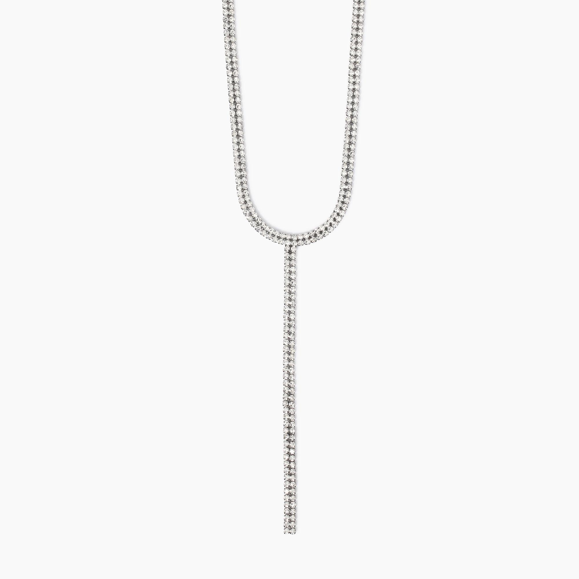 Collana Donna Kidult Cravattino con Cristalli 