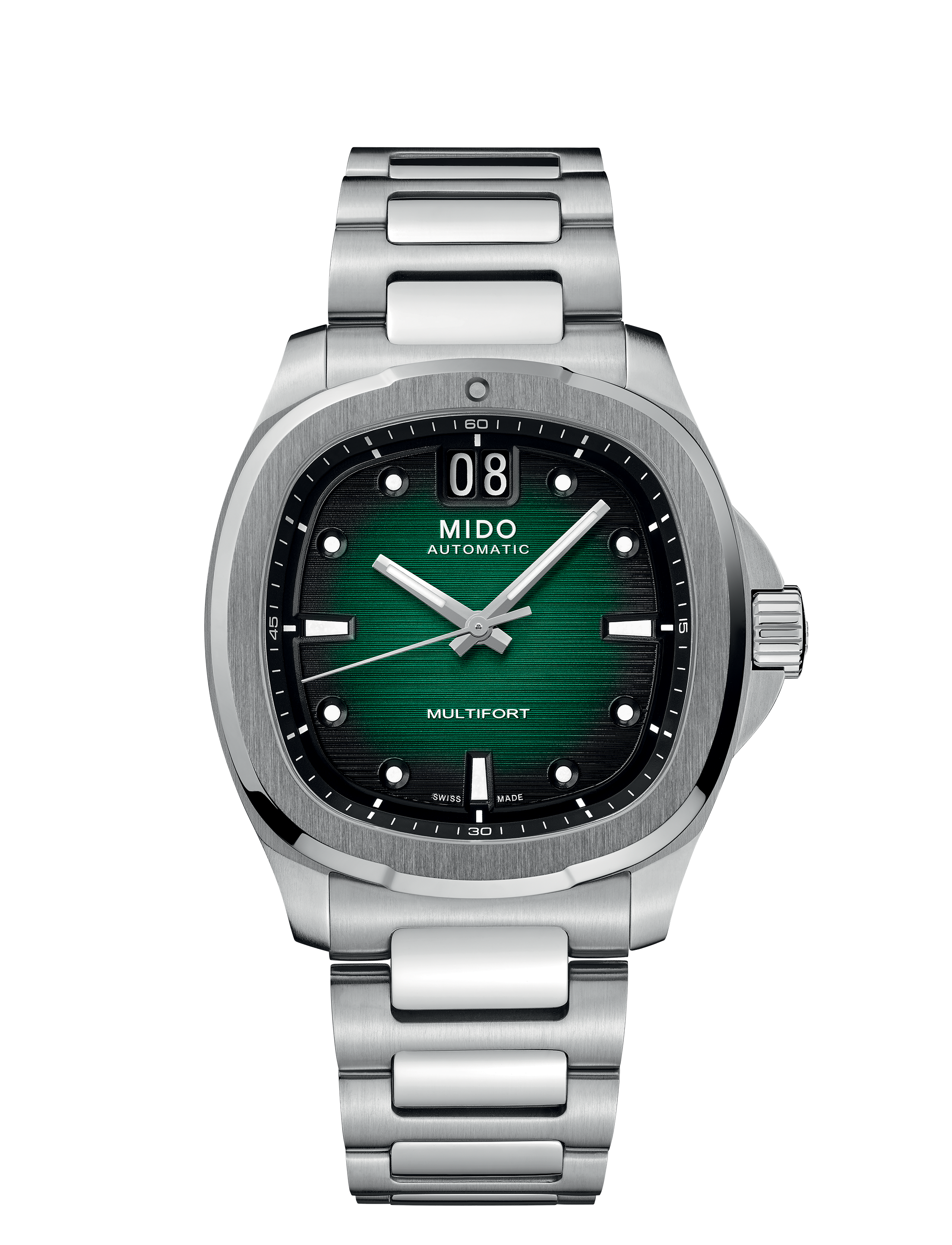 Orologio Uomo Mido Multifort TV Big Date Automatico con Quadrante Verde 40 mm