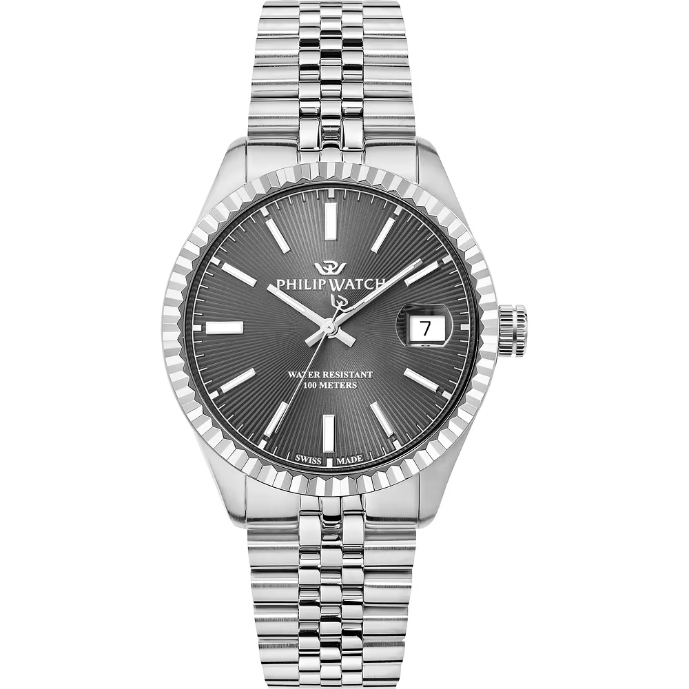 Orologio Uomo Philip Watch Caribe Urban al Quarzo con Quadrante Grigio 39 mm 