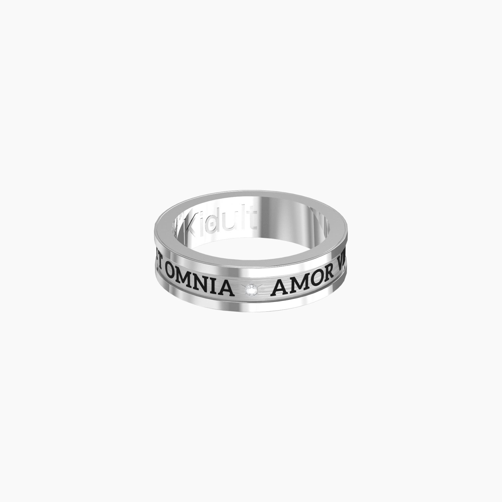 Anello Uomo Kidult Love L'amore Vince su Tutto 