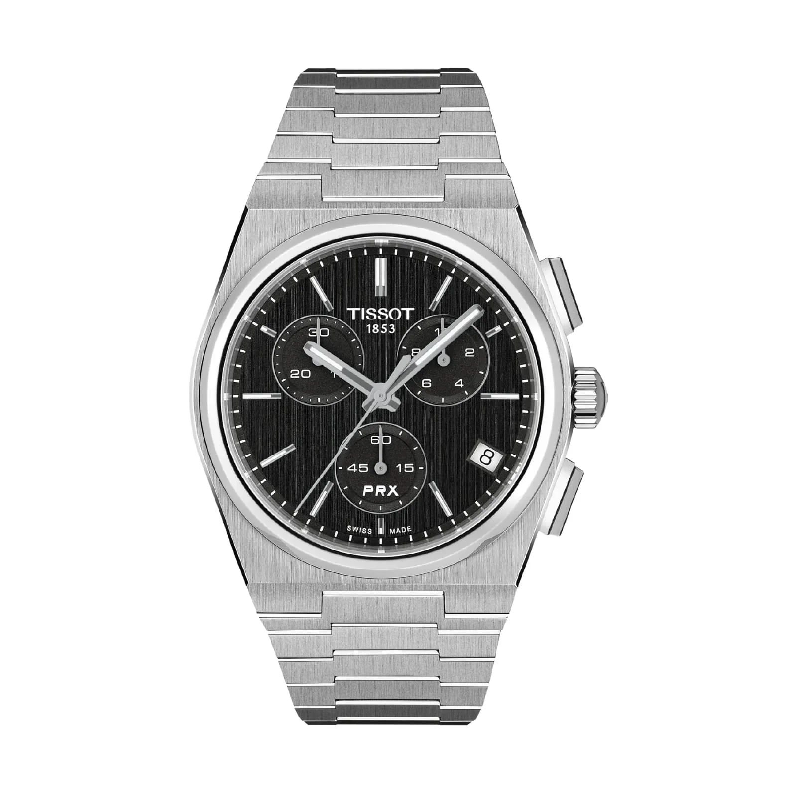 Orologio Uomo Tissot Prx Cronografo al Quarzo con Quadrante Nero 41 mm