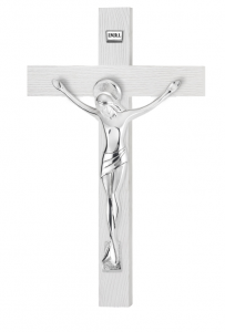 Cristo su Croce Sovrani in Argento 31h cm
