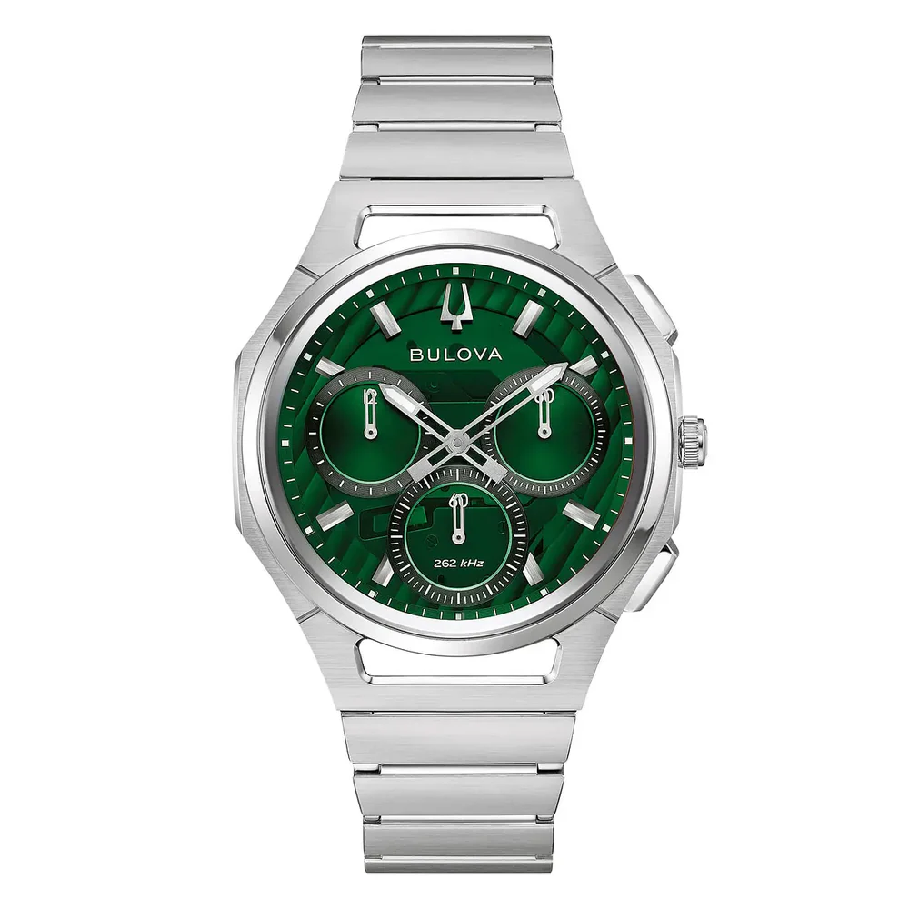 Orologio Uomo Bulova Curv al Quarzo con Quadrante Verde 41 mm 