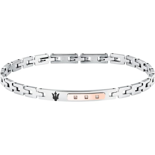 Bracciale Uomo Maserati Diamonds con Inserti Rosè 