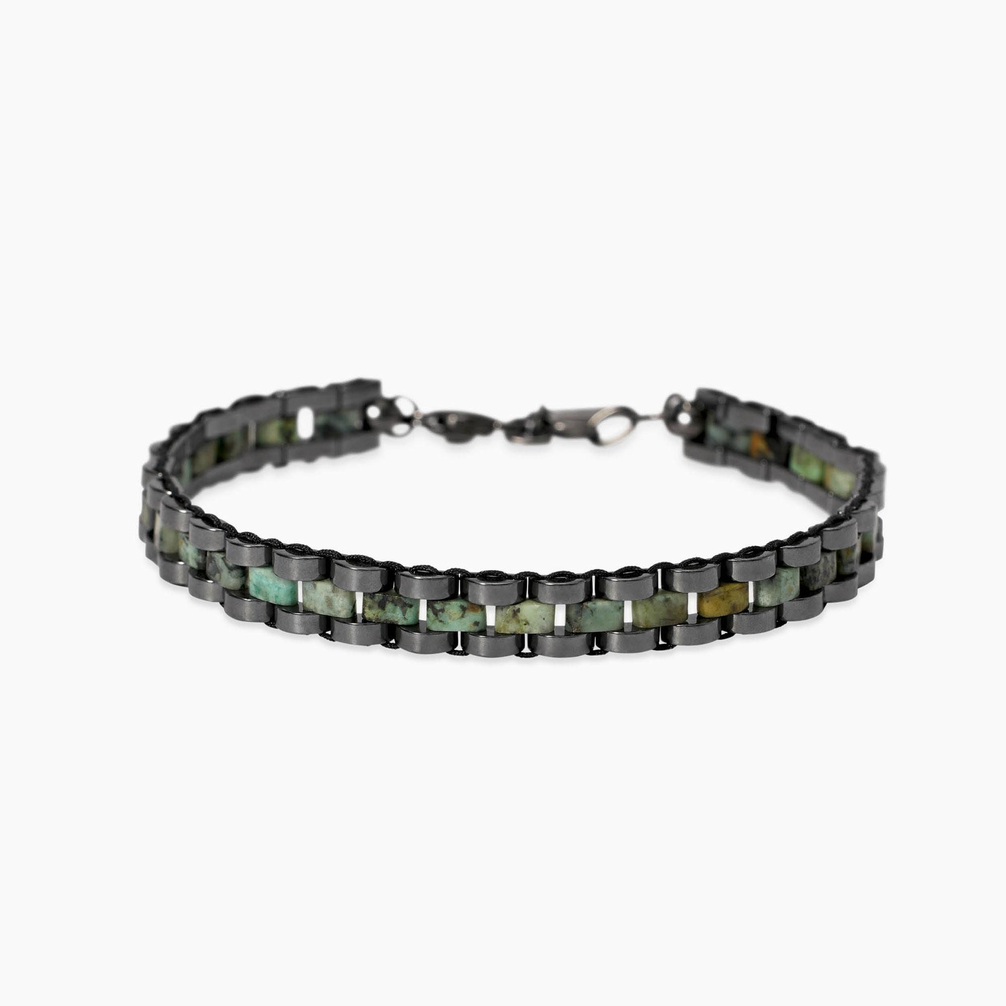 Bracciale Uomo Kidult Regolabile con Pietre