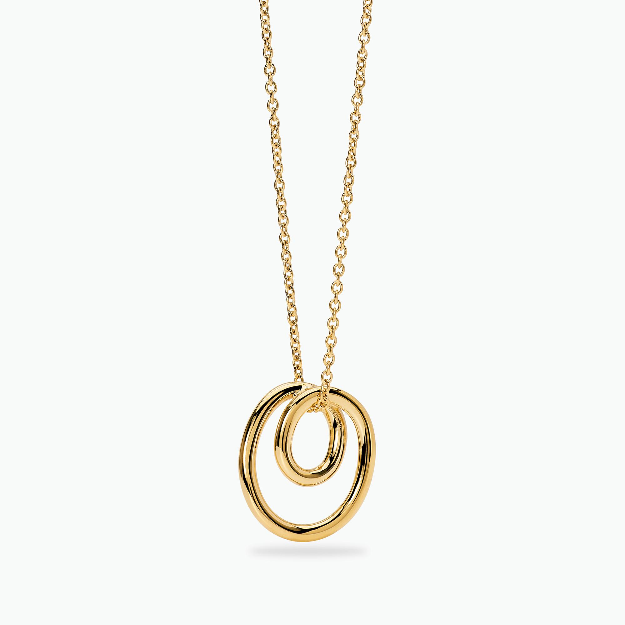Collana Girocollo Donna Kidult con Spirale in Acciaio Dorato