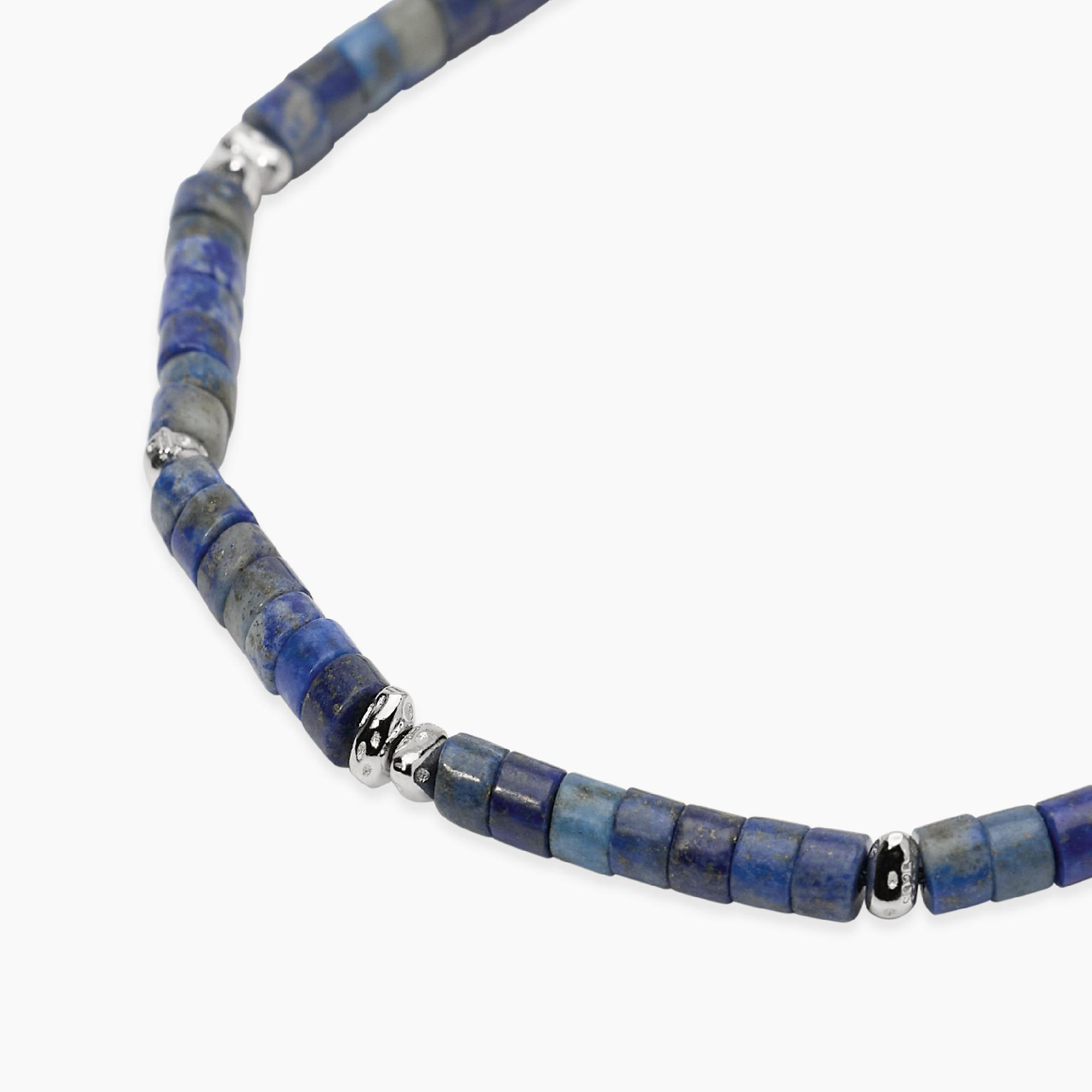 Bracciale Uomo Mabina Beach Party in Argento e Lapis Blu 