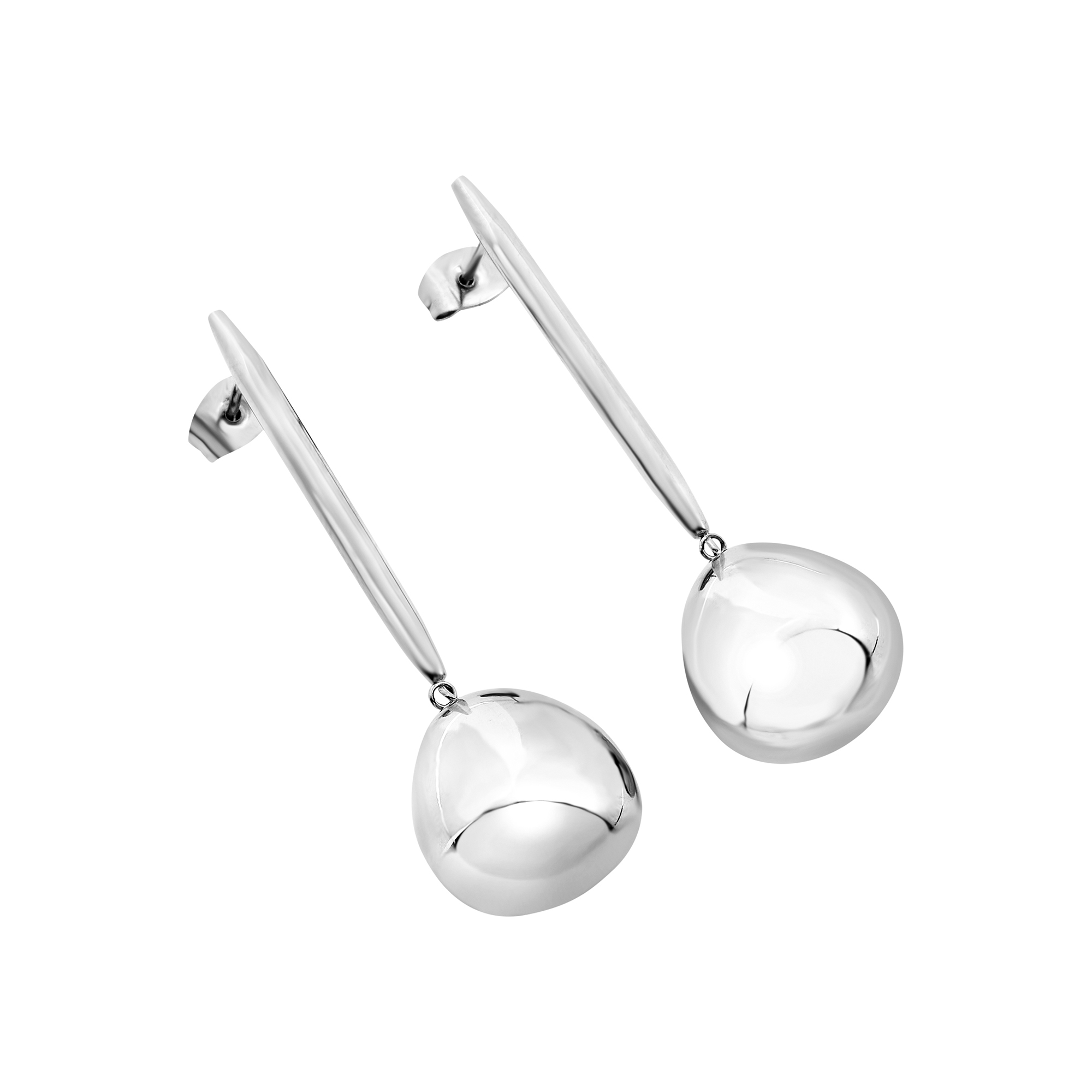 Orecchini Donna Breil B Rocks in Acciaio con Boule Pendente 
