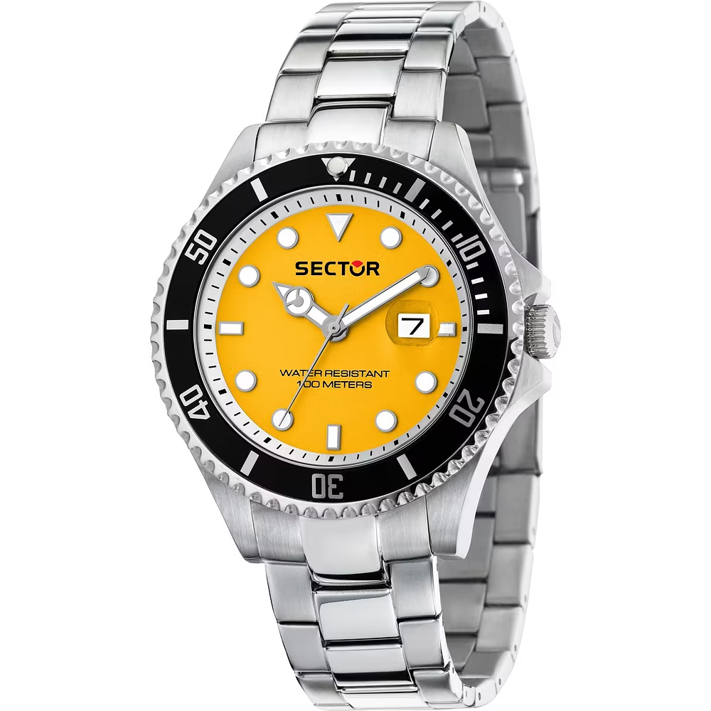 Orologio Uomo Sector 230 al Quarzo con Quadrante Giallo 43 mm 
