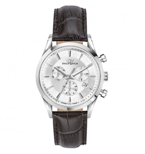 Orologio Uomo Philip Watch Sunray al Quarzo con Quadrante Silver 39 mm