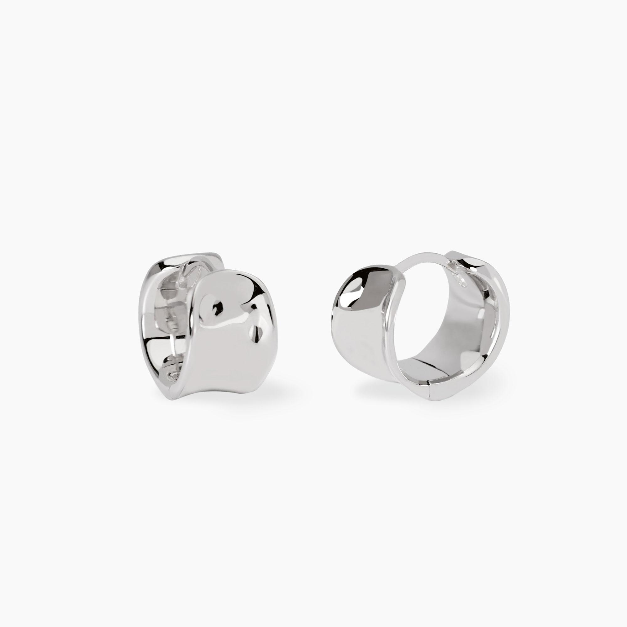 Orecchini Donna Mabina Amazing a Cerchio a Forma di Goccia Allungata in Argento 