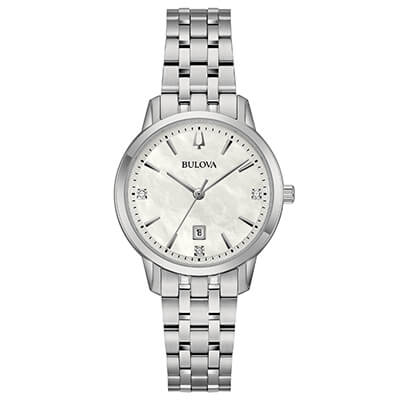 Orologio Donna Bulova Sutton Diamond al Quarzo con Quadrante Madreperla 31 mm