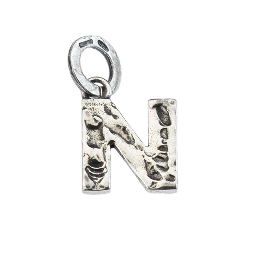 Charm Unisex Suali Lettera N
