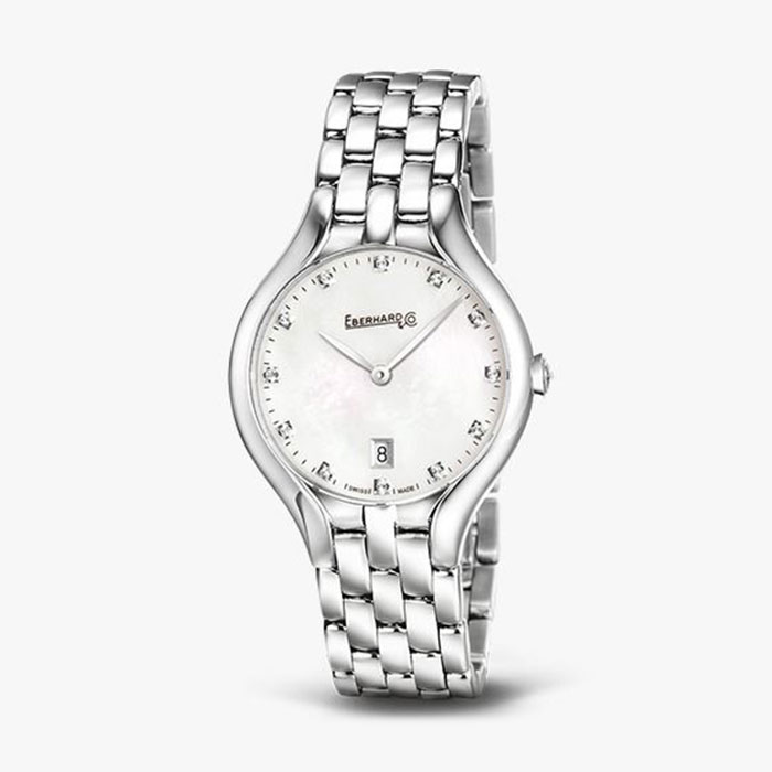 8611_40361_304736302225.bmp Orologio Donna Eberhard Reve Diamanti  Automatico con Quadrante Madreperla 30 mm