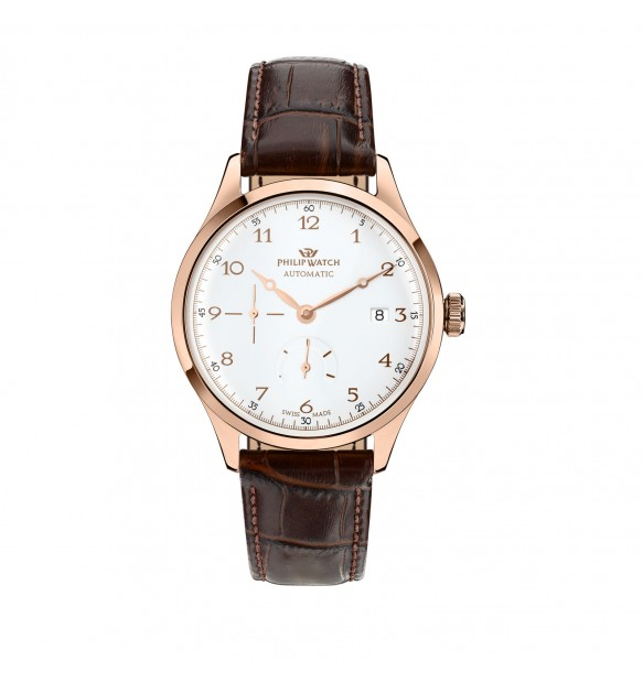Orologio Uomo Philip Watch Museum Automatico con Quadrante Bianco 40 mm 