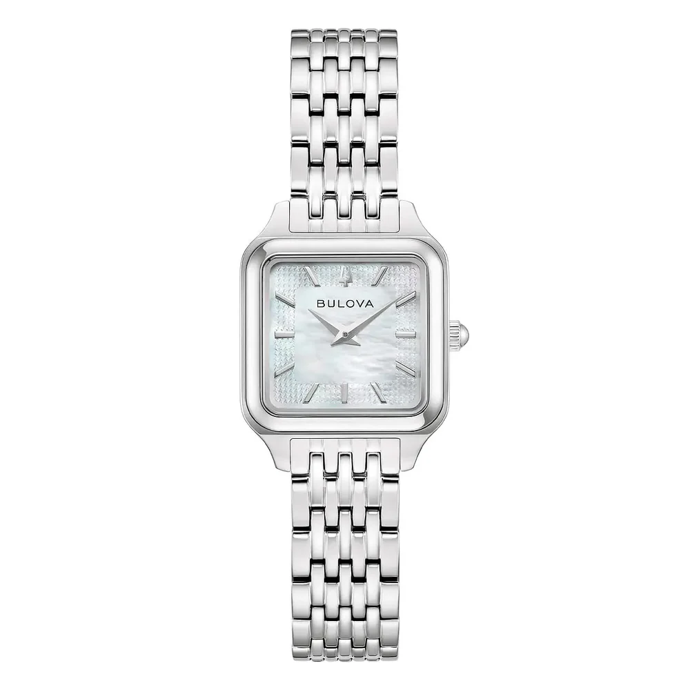 Orologio Donna Bulova Sutton al Quarzo con Quadrante Bianco 23 mm 