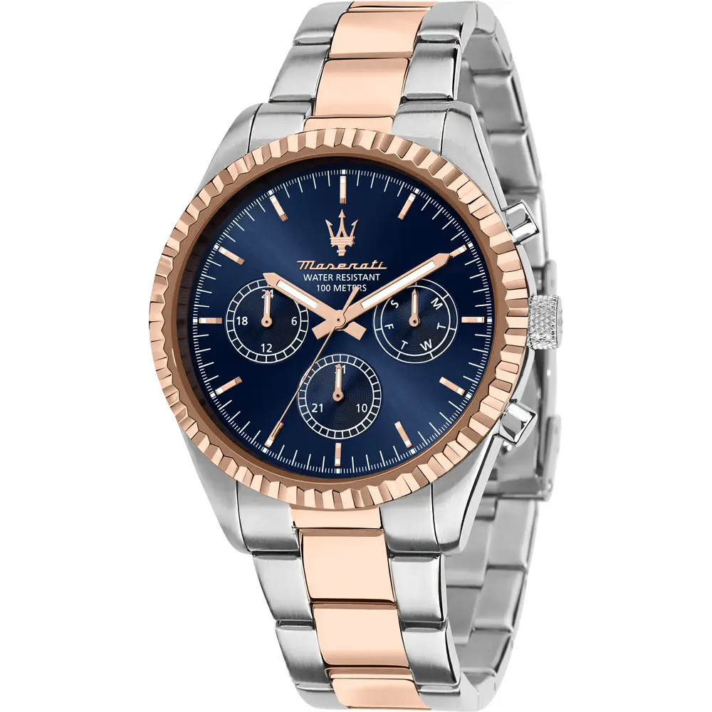 Orologio Uomo Maserati Competizione al Quarzo con Quadrante Blu 43 mm 