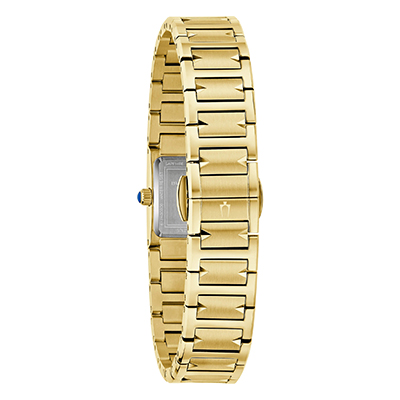 Orologio Donna Bulova Harmony al Quarzo con Quadrante Bianco 14 mm Cinturino Placcato Oro